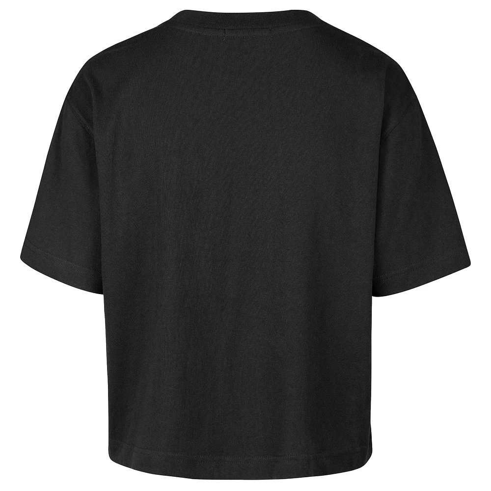 Women's '47  Black Tampa Bay Rays City Connect Shale Drop Shoulder Cropped T-Shirt