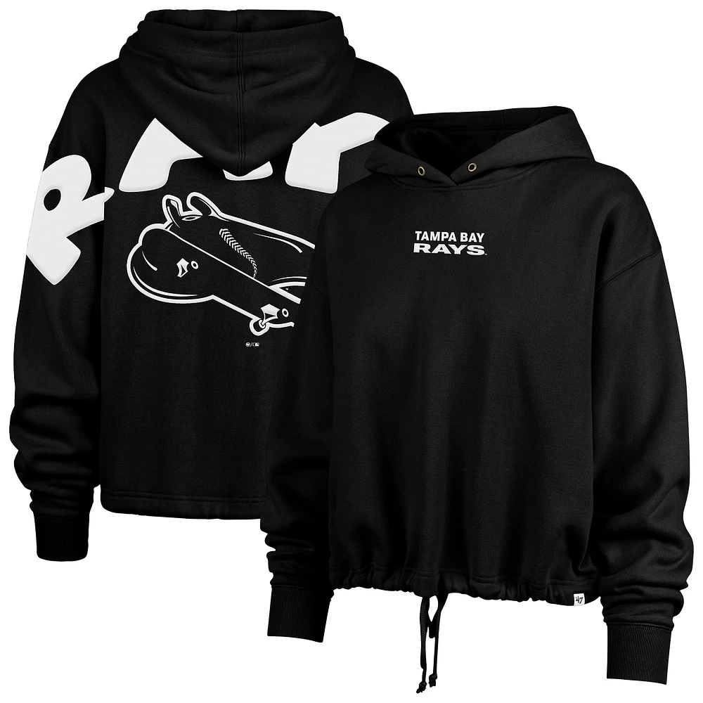Sweat à capuche court City Connect Venice '47 noir pour femme des Rays de Tampa Bay