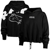 Sweat à capuche court City Connect Venice '47 noir pour femme des Rays de Tampa Bay