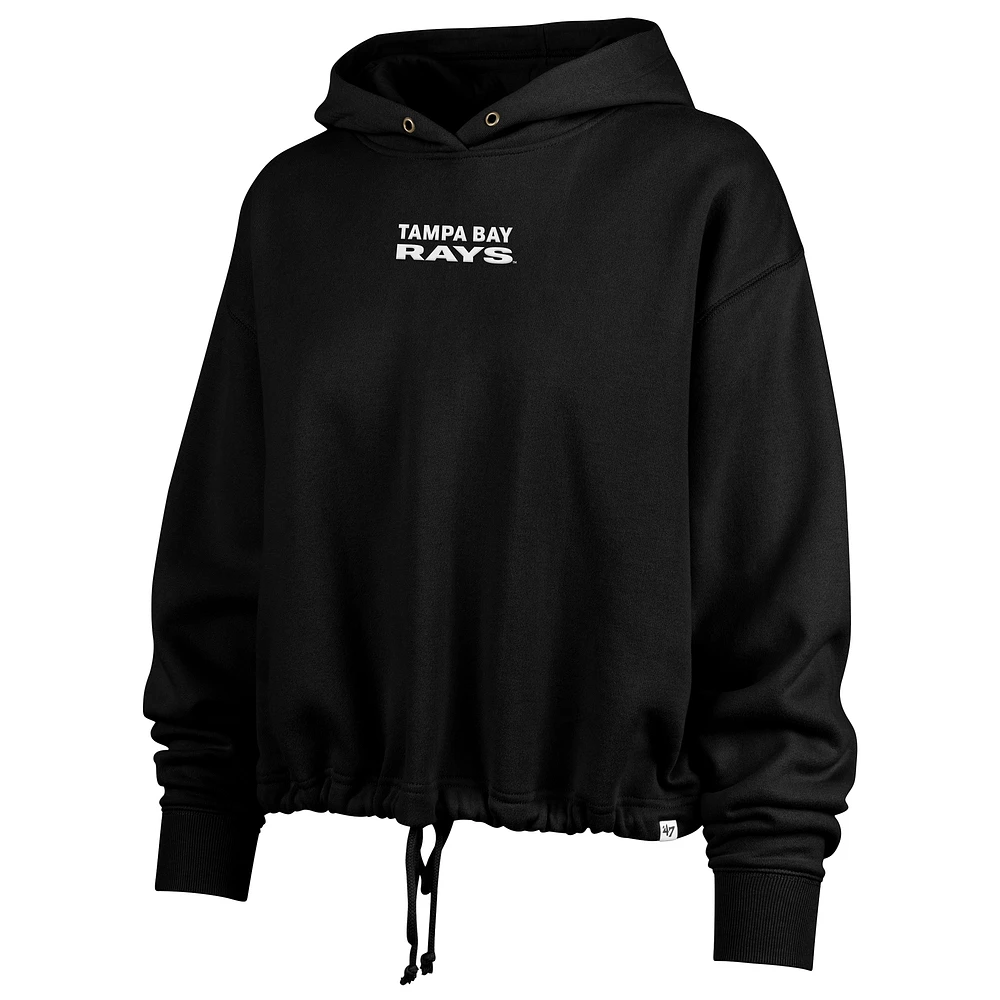 Sweat à capuche court City Connect Venice '47 noir pour femme des Rays de Tampa Bay