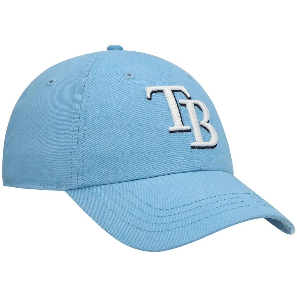 Casquette ajustable 47 pour femmes Tampa Bay Rays Team Miata Clean Up bleu clair