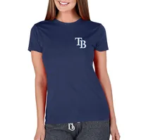 Lids Tampa Bay Rays Concepts Sport Women's Gable Knit T-Shirt - White
