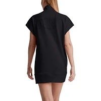 Women's DKNY Sport Black Tampa Bay Rays Emily Quarter-Zip Sneaker Dress