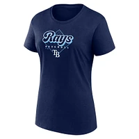 Pack combiné de t-shirts Fanatics pour femmes bleu clair/marine Tampa Bay Rays