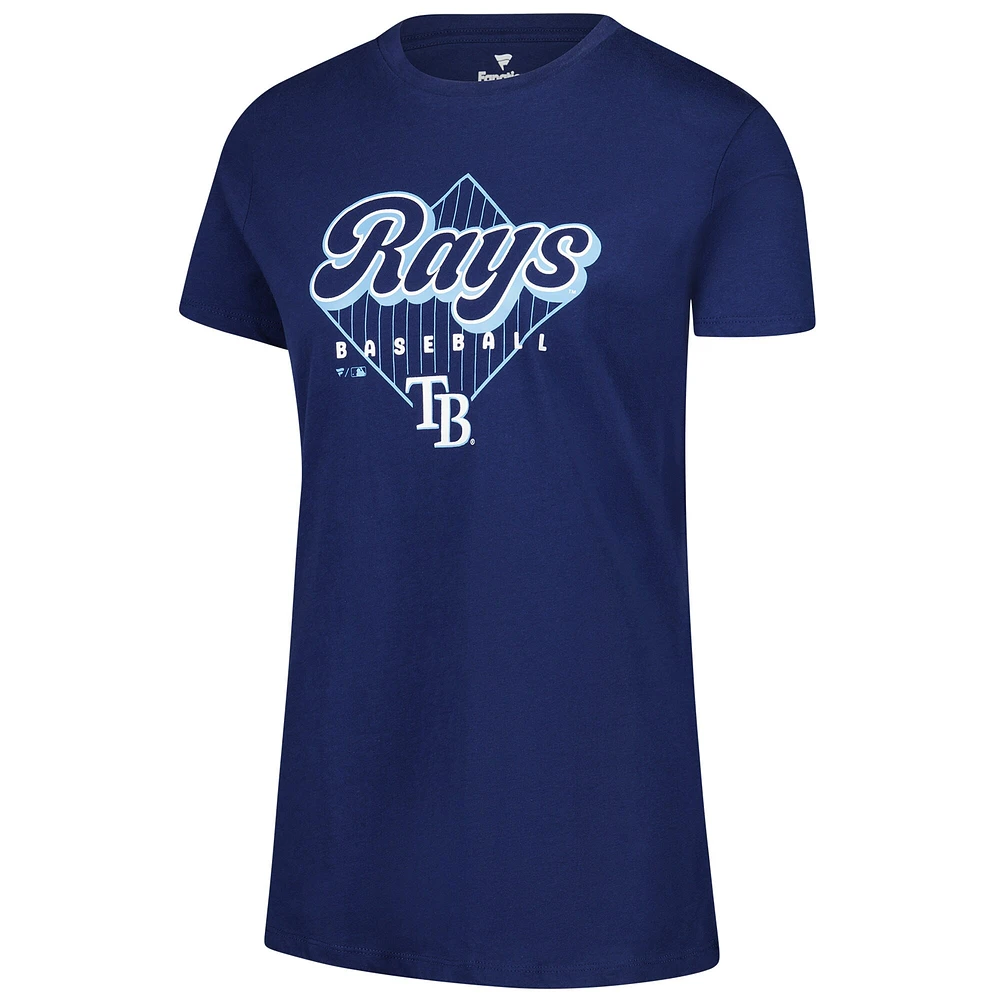 Women's Fanatics Navy Tampa Bay Rays Cotton T-Shirt