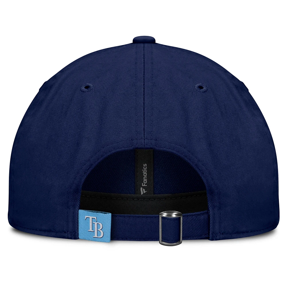 Casquette ajustable Fly Out pour femme de la marque Fanatics Navy Tampa Bay Rays