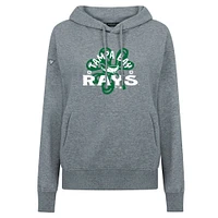 Women's Levelwear Tampa Bay Rays St. Patrick's Day Adorn Shamrock Pullover Hoodie