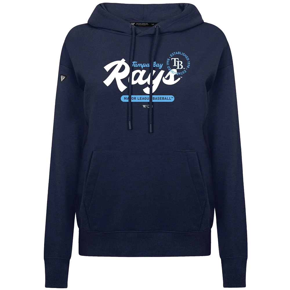 Sweat à capuche bleu marine pour femme Levelwear des Rays de Tampa Bay Accolade Adorn Monument