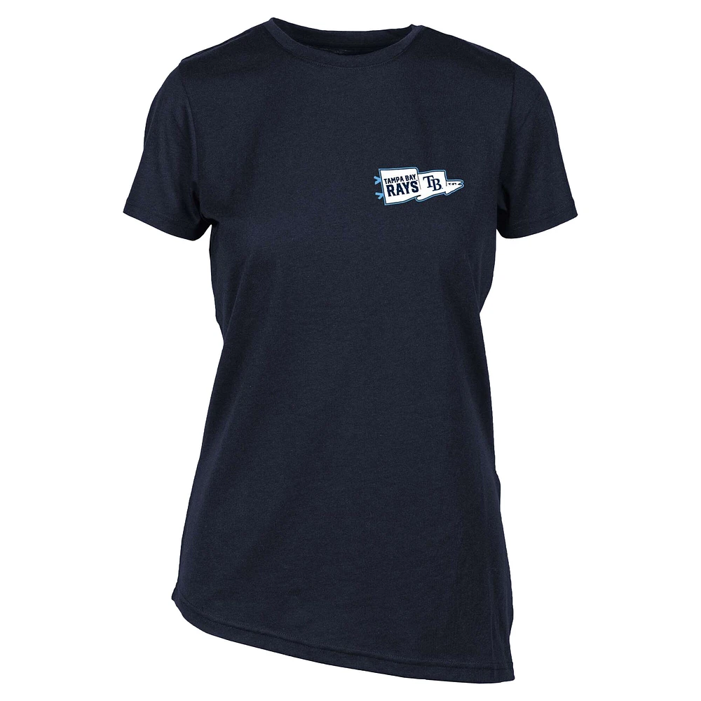 Women's Levelwear Navy Tampa Bay Rays Birch Rafters T-Shirt