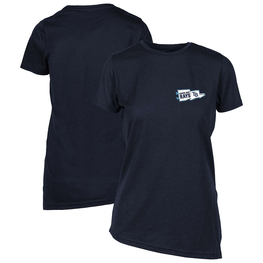 Women's Levelwear Navy Tampa Bay Rays Birch Rafters T-Shirt
