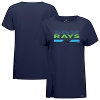 Women's Levelwear  Navy Tampa Bay Rays City Connect Influx No Hitter T-Shirt