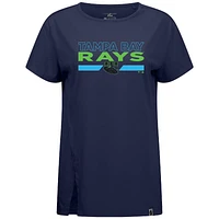 Women's Levelwear  Navy Tampa Bay Rays City Connect Influx No Hitter T-Shirt