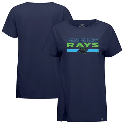 Women's Levelwear  Navy Tampa Bay Rays City Connect Influx No Hitter T-Shirt