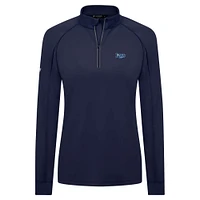 Haut à glissière quart de tour Kinetic Insignia 2.0 bleu marine pour femme Levelwear des Tampa Bay Rays