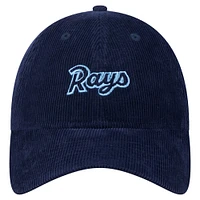 Women's New Era Navy Tampa Bay Rays Corduroy 9TWENTY Adjustable Hat