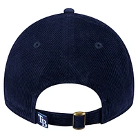 Women's New Era Navy Tampa Bay Rays Corduroy 9TWENTY Adjustable Hat