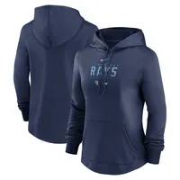 Women's Nike Navy Atlanta Braves Alternate Logo Performance Pullover Hoodie Size: Extra Small