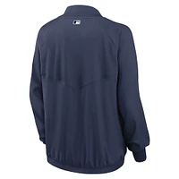 Veste à glissière pleine longueur Nike Tampa Bay Rays Authentic Collection Team Raglan Performance pour femme - Bleu marine