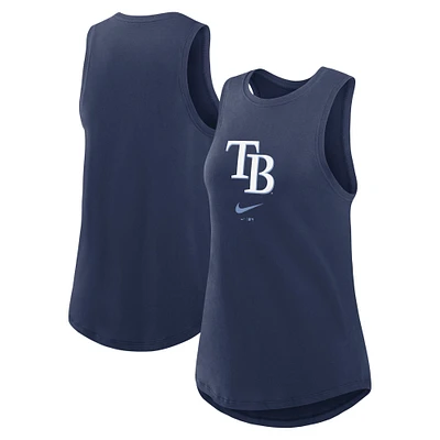 Women's Nike Navy Tampa Bay Rays Legacy Icon High Neck Fashion Tank Top