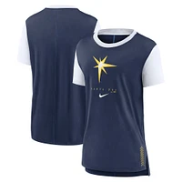 Women's Nike  Navy Tampa Bay Rays Local Touch Fashion T-Shirt