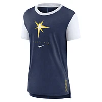 Women's Nike  Navy Tampa Bay Rays Local Touch Fashion T-Shirt