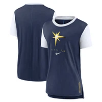 Women's Nike  Navy Tampa Bay Rays Local Touch Fashion T-Shirt