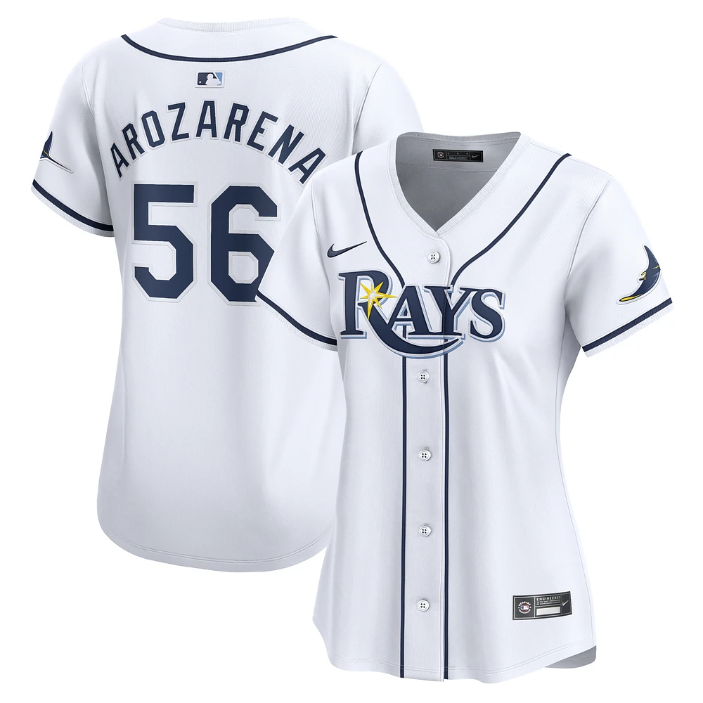 Maillot de joueur Nike Randy Arozarena Tampa Bay Rays Home Limited pour femme, blanc