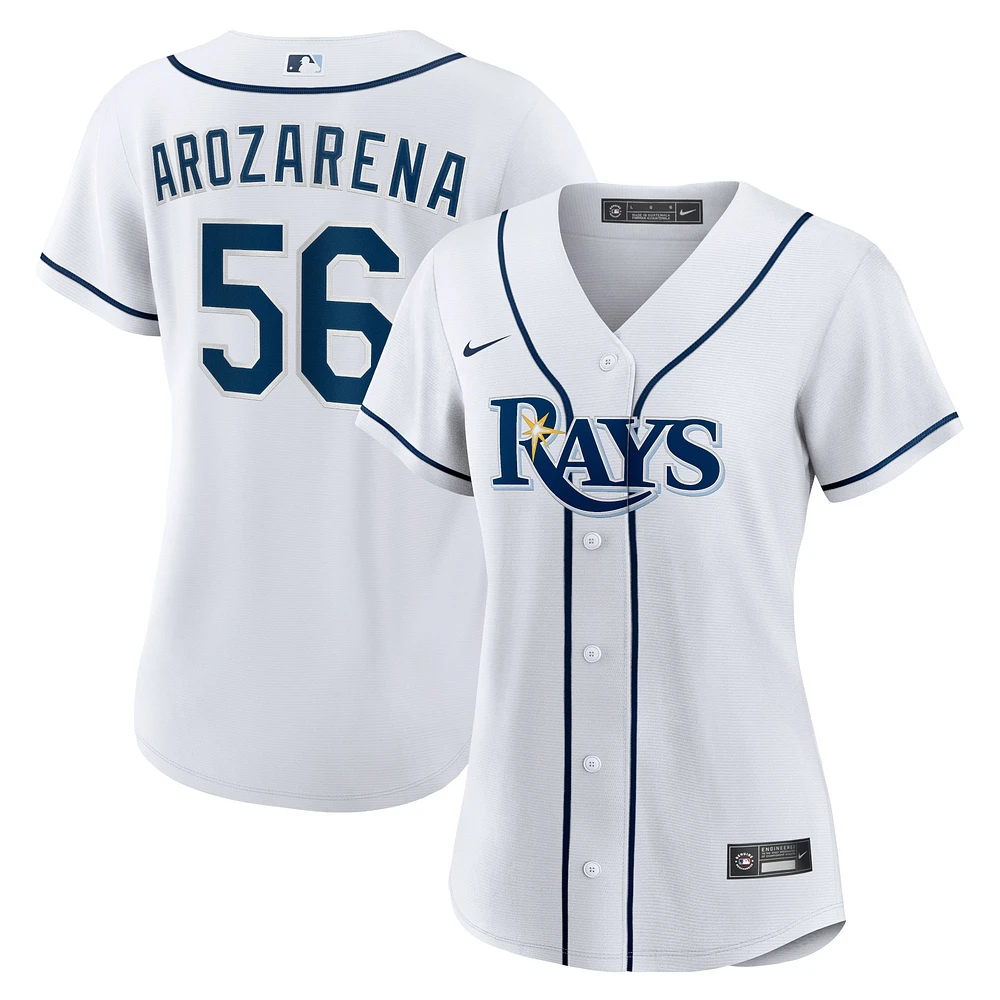 Maillot de joueur réplique domicile des Rays Tampa Bay Nike Randy Arozarena blanc pour femme