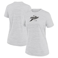 T-shirt Nike pour femmes, blanc, Tampa Bay Rays Authentic Collection Velocity Performance