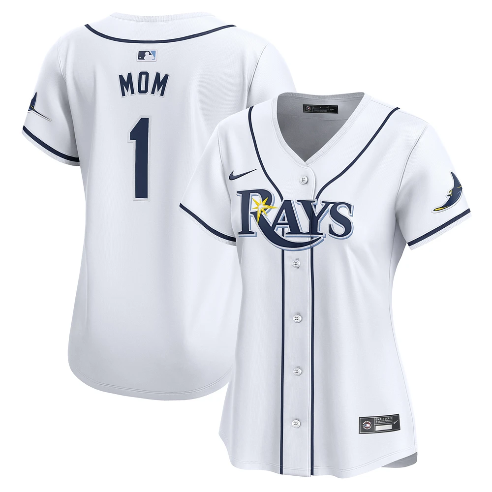 Maillot Nike blanc Tampa Bay Rays #1 Mom Home Limited pour femme