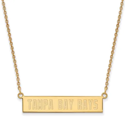 Tampa Bay Rays Women's Gold-Plated Sterling Silver Small Bar Necklace