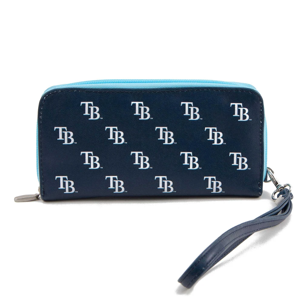 Women's Tampa Bay Rays Zip-Around Wristlet Wallet