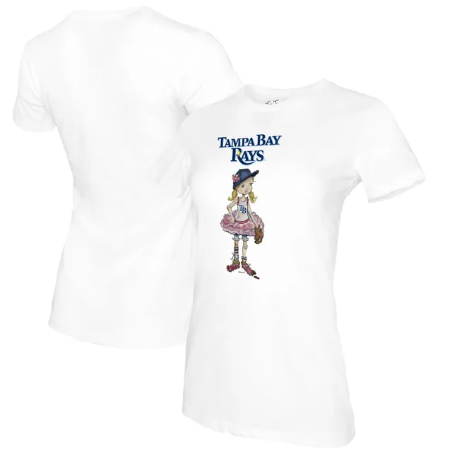 Tampa Bay Rays Tiny Turnip Women's Baseball Love T-Shirt - Navy