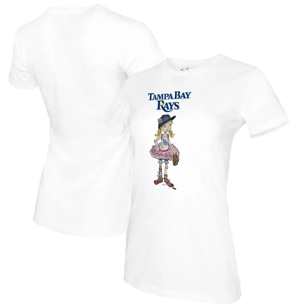 Lids Tampa Bay Rays Tiny Turnip Women's Baseball Babes T-Shirt - White