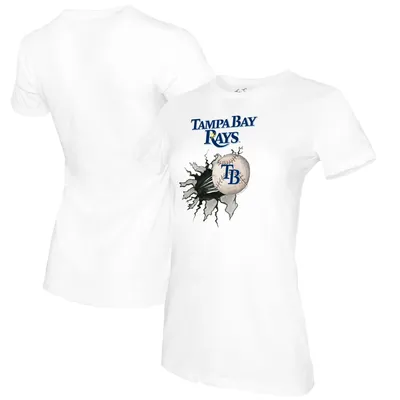 Tampa Bay Rays Tiny Turnip Toddler Baseball Tear T-Shirt - Navy