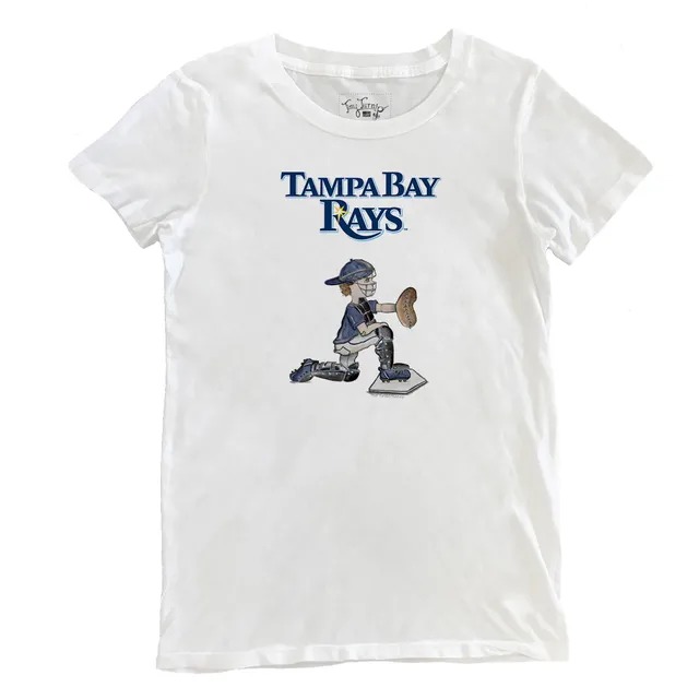 Lids Tampa Bay Rays Tiny Turnip Women's Stacked 3/4-Sleeve Raglan T-Shirt -  White/Navy