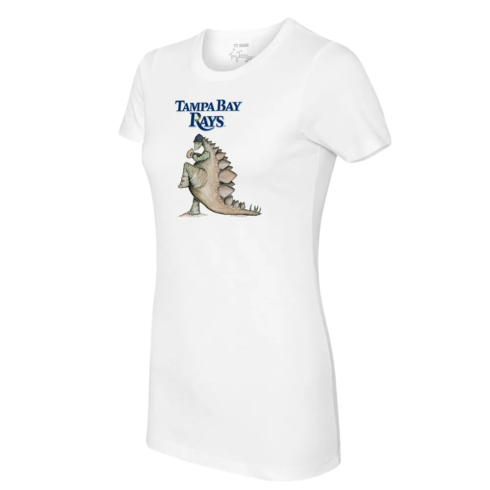 PROFILE Women's White/Navy Tampa Bay Rays Plus Size Colorblock T-Shirt