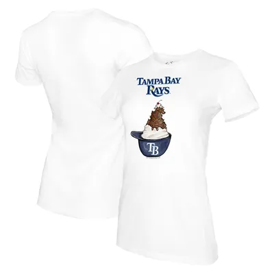 Profile Women's White, Navy Tampa Bay Rays Plus Colorblock T-shirt