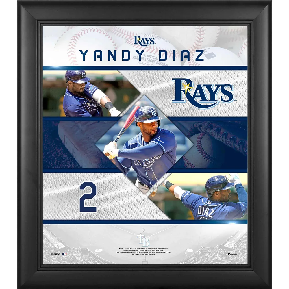 Lids Yandy Diaz Tampa Bay Rays Fanatics Authentic Framed 15 x 17
