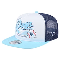 Youth New Era  White Tampa Bay Rays Retro 9FIFTY Snapback Hat