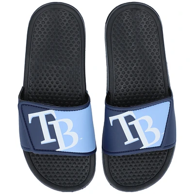 Tampa Bay Rays FOCO Youth Colorblock Big Logo Legacy Slide Sandals