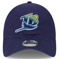 Youth New Era  Navy Tampa Bay Rays 2025 Batting Practice 9TWENTY Adjustable Hat