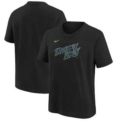 T-shirt Nike noir Tampa Bay Rays 2024 City Connect pour jeune