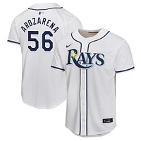 Maillot de joueur match à domicile Nike Randy Arozarena pour jeunes des Rays Tampa Bay, blanc