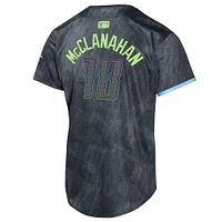 Maillot de joueur Nike Shane McClanahan Charcoal Tampa Bay Rays 2024 City Connect Limited pour jeune