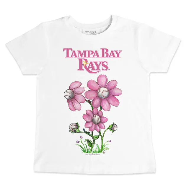 Lids Tampa Bay Rays New Era Girls Youth Jersey Stars V-Neck T-Shirt - Pink