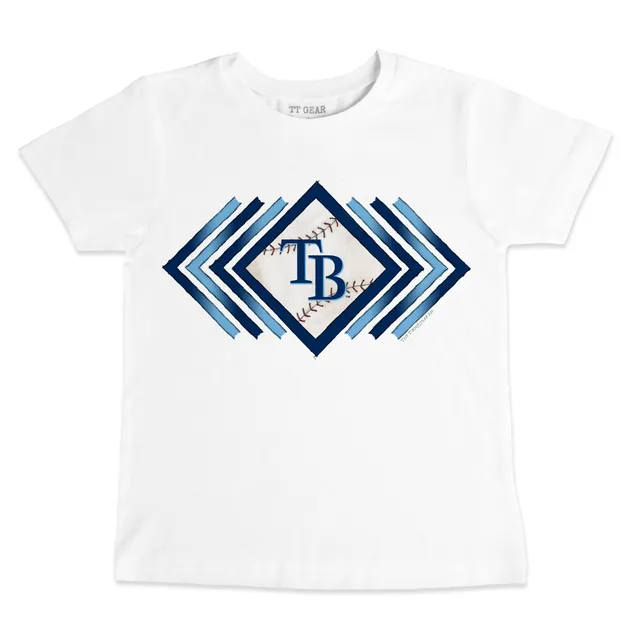 Women's Tiny Turnip Navy Tampa Bay Rays 2023 Spring Training T-Shirt Size: Small