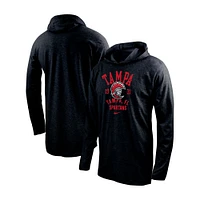 Men's Nike Black Tampa Spartans Performance Long Sleeve Hoodie T-Shirt