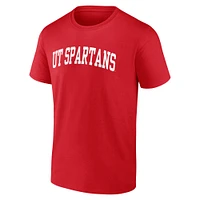 Men's Red Tampa Spartans Arched Wordmark T-Shirt