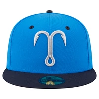 Men's New Era  Blue/Navy Tampa Tarpons Authentic Collection 59FIFTY Fitted Hat